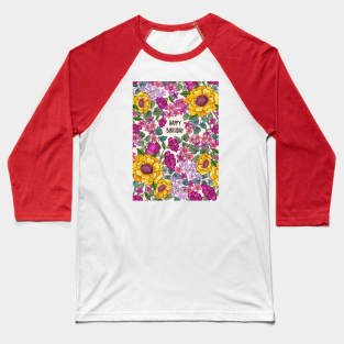 Gorge florals birthday Baseball T-Shirt